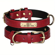 Personalized Leather Dog Collar