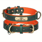 Personalized Leather Dog Collar