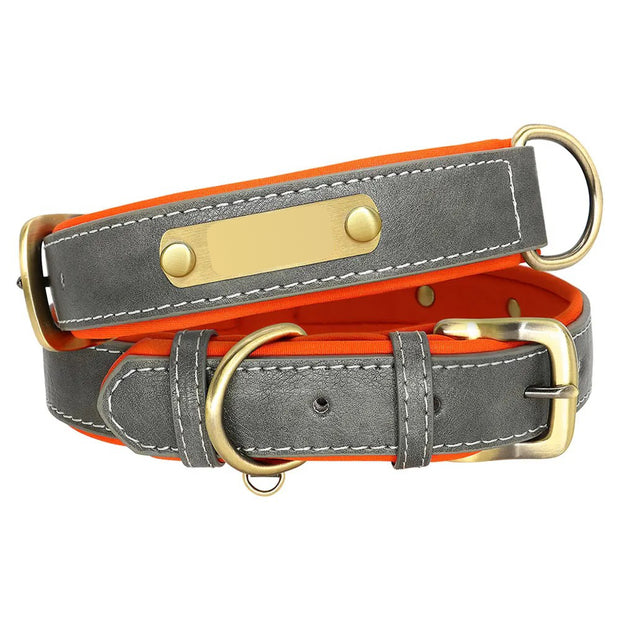 Personalized Leather Dog Collar