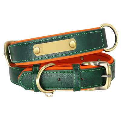 Personalized Leather Dog Collar