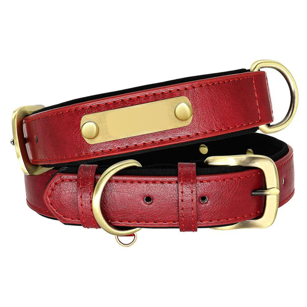 Personalized Leather Dog Collar