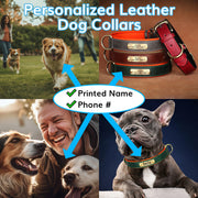 Personalized Leather Dog Collar